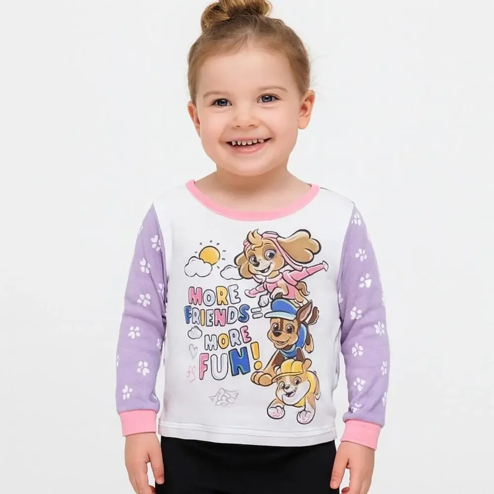 Paw Patrol Toddler Girls Long Sleeve Pajama Shirt - Size 3T